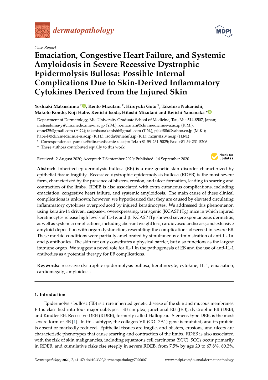 Emaciation, Congestive Heart Failure, and Systemic Amyloidosis In