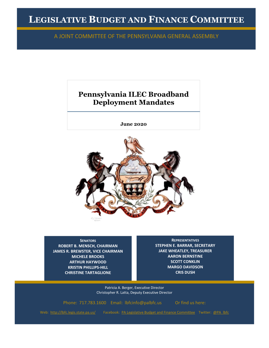 A Report on Pennsylvania ILEC Broadband Deployment Mandate