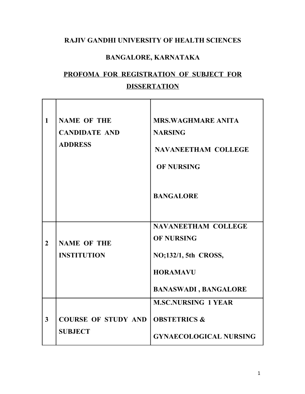 Rajiv Gandhi University of Health Sciences s14