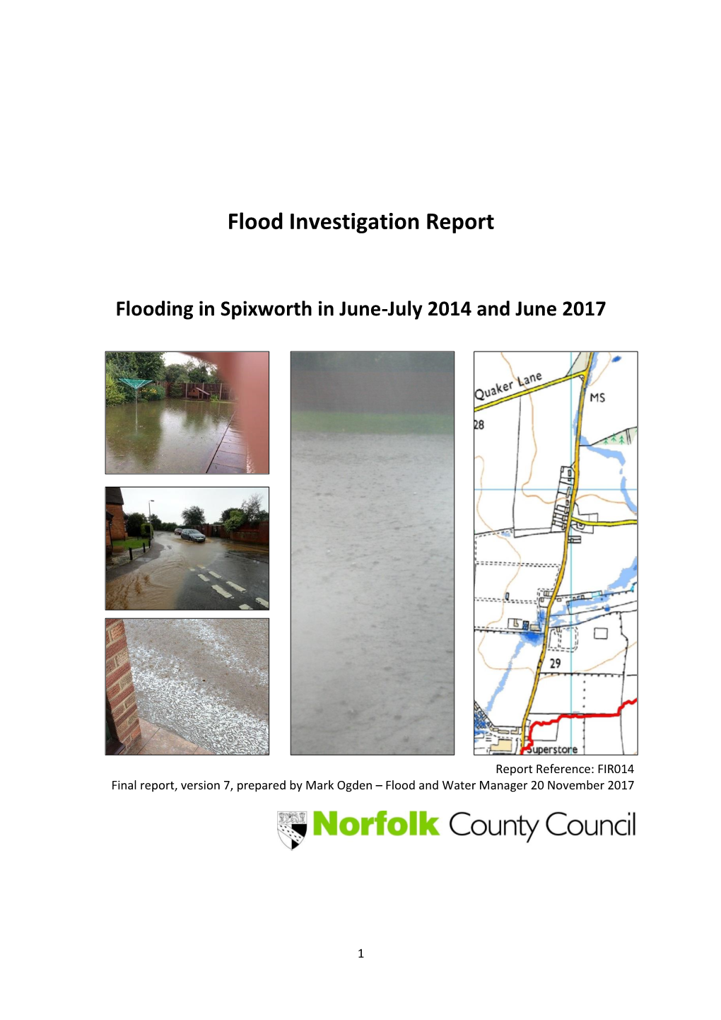 Spixworth in June-July 2014 and June 2017