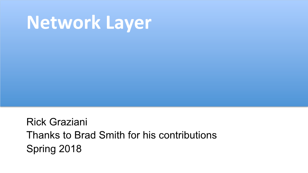 Network Layer