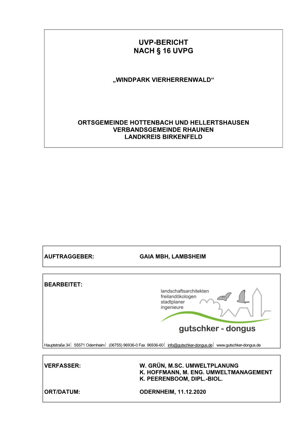 Windpark Vierherrenwald“