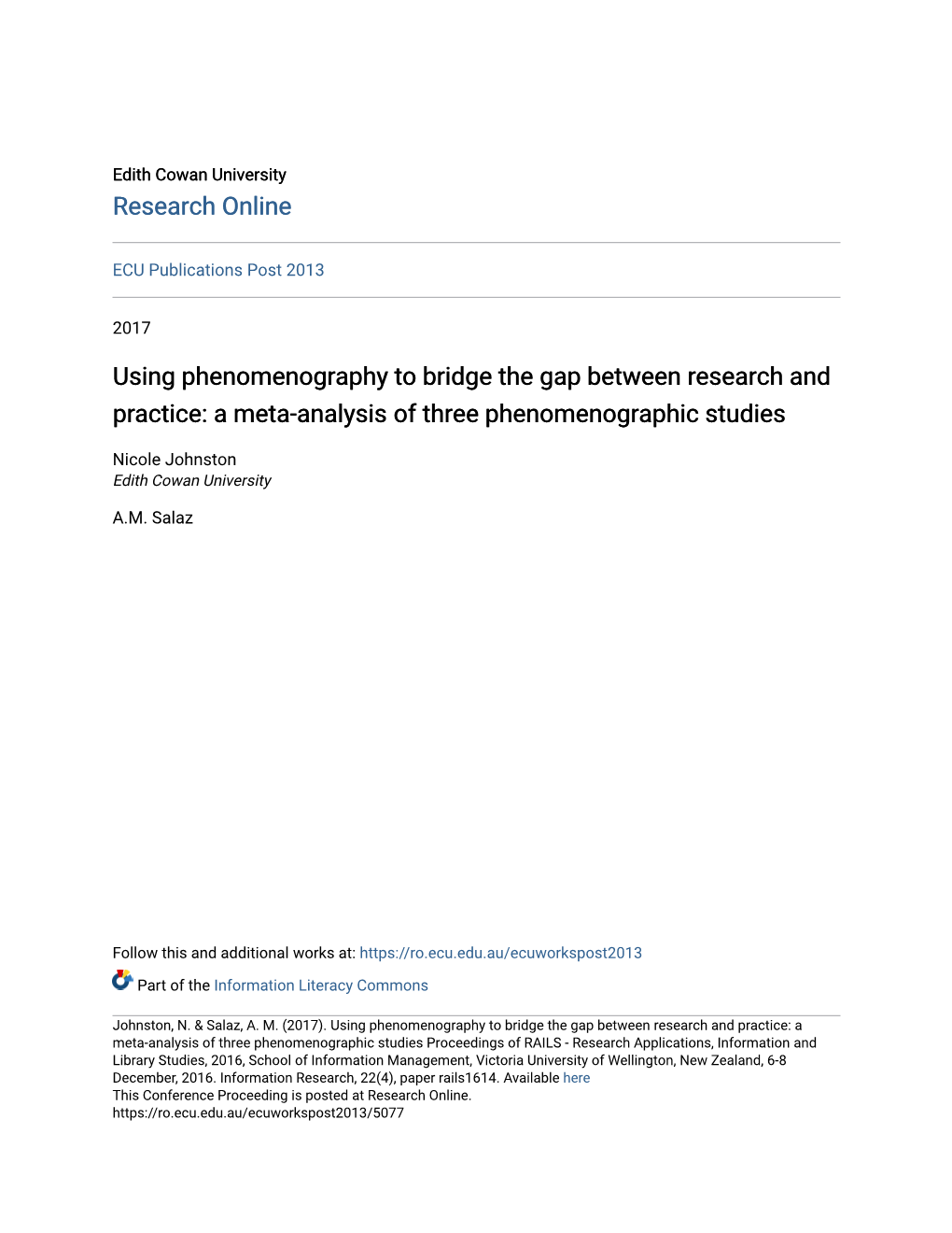 Using Phenomenography to Bridge the Gap Between Research and Practice: a Meta-Analysis of Three Phenomenographic Studies