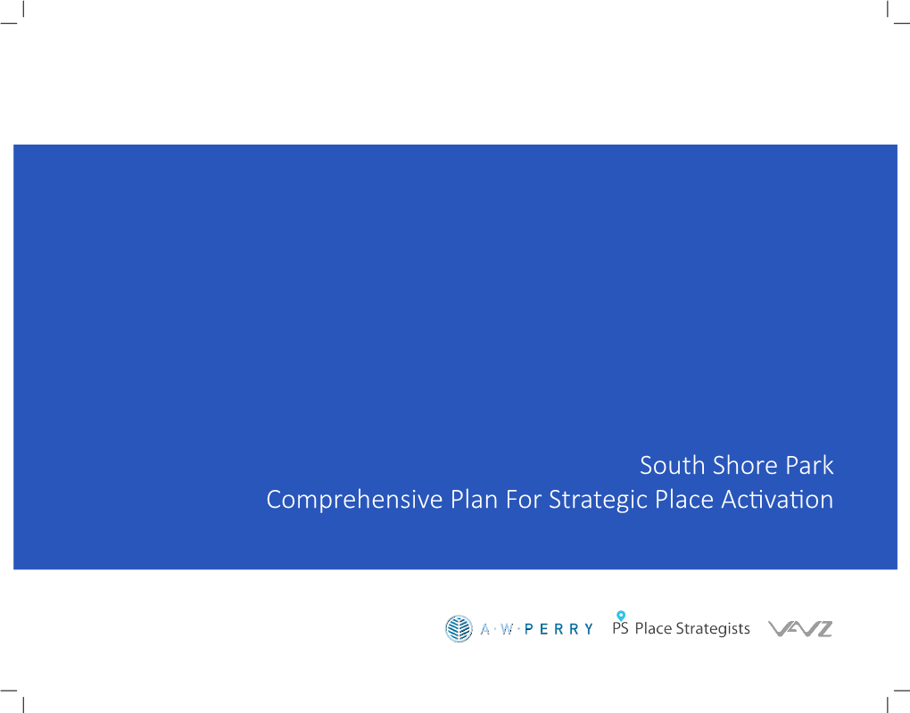 South Shore Park Comprehensive Plan for Strategic Place Activation Report Prepared As a Collaboration Between A.W