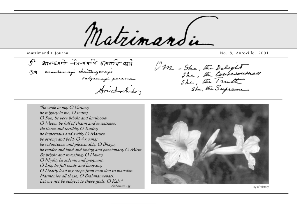 Matrimandir Journal -8__2001.Pdf