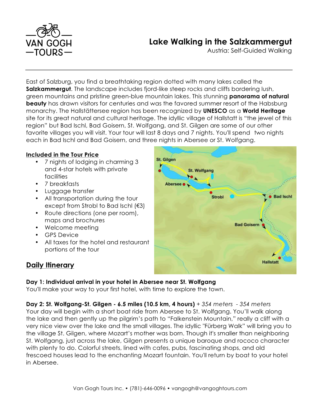 Lake Walking in the Salzkammergut Austria: Self-Guided Walking