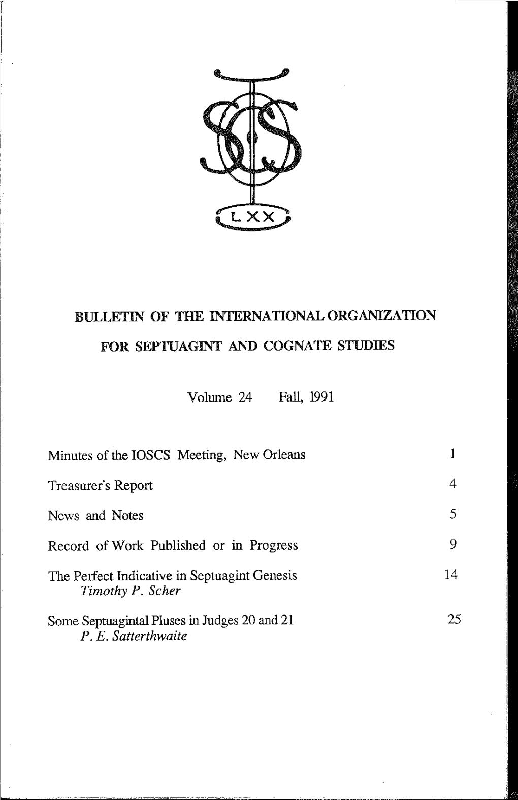 Bulletin of the International Organization for Septuagint and Cognate Studies (18, 1985), 16-38, P