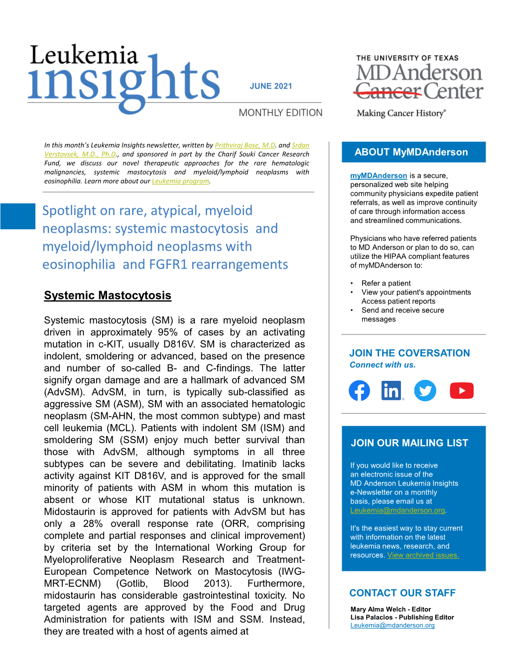 Leukemia Insights June 2021