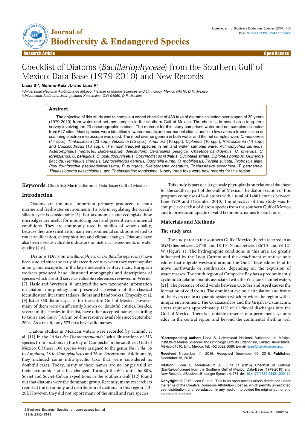 Checklist of Diatoms (Bacillariophyceae) from The