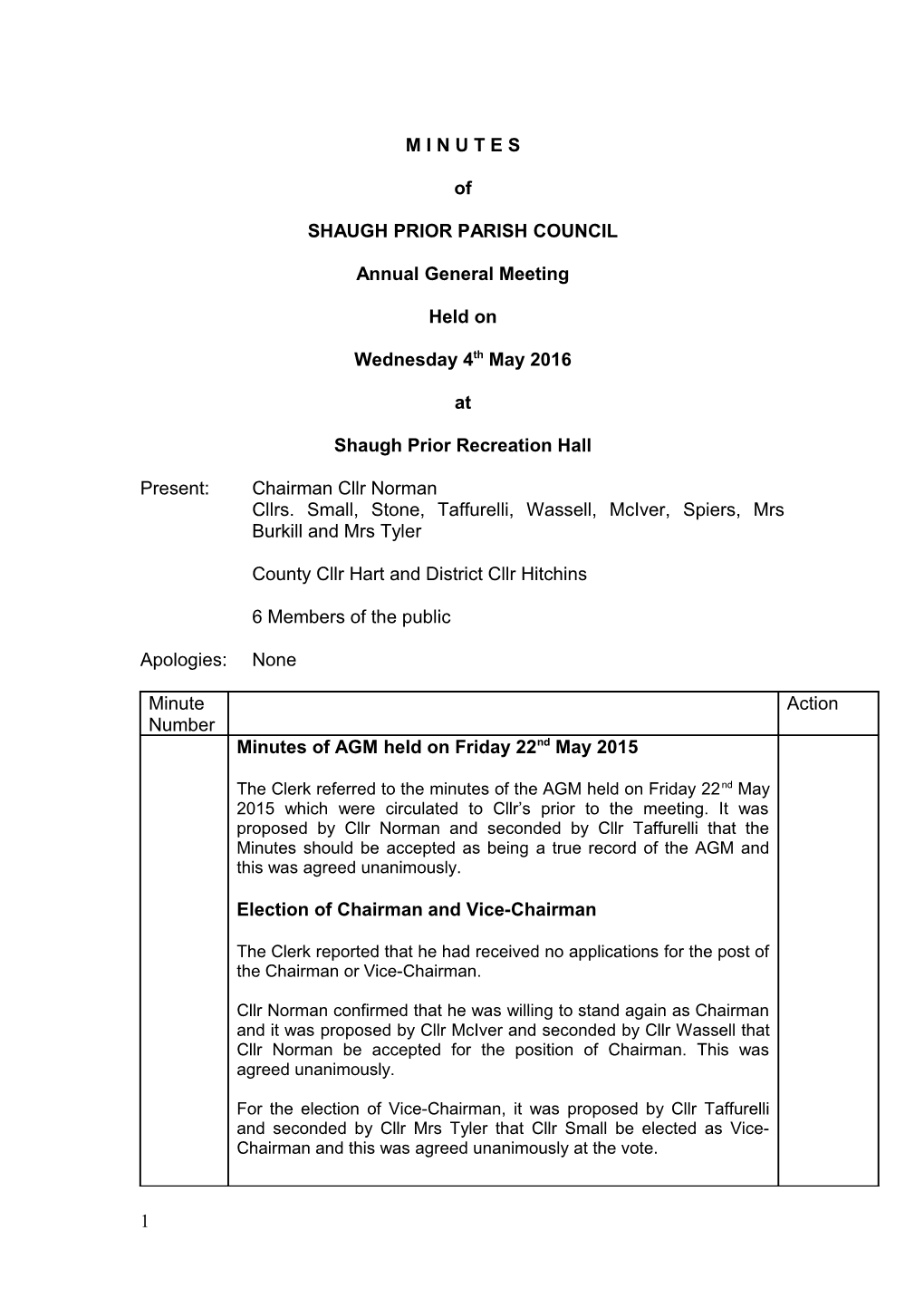 Shaugh Prior Parish Council