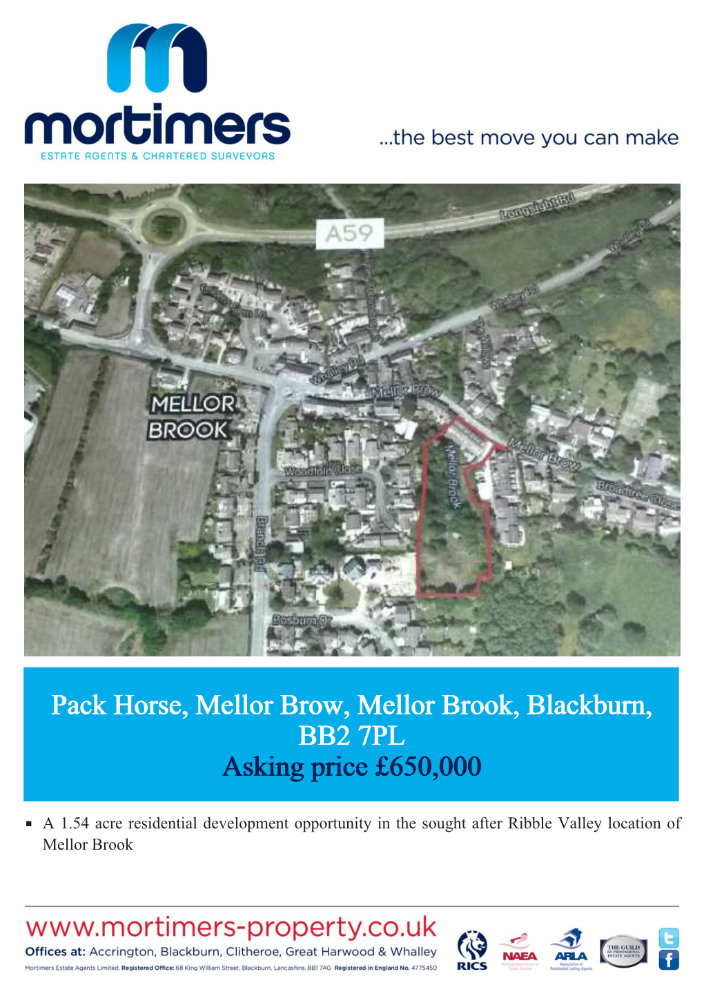 Pack Horse, Mellor Brow, Mellor Brook, Blackburn, BB2 7PL Asking Price £650,000