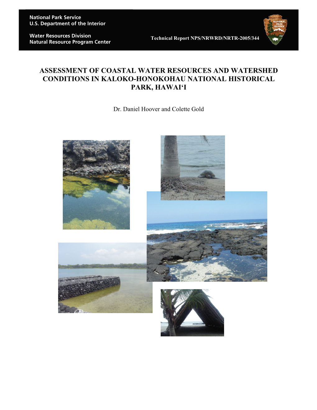 Assessment of Coastal Water Resources and Watershed Conditions in Kaloko-Honokohau National Historical Park, Hawai‘I