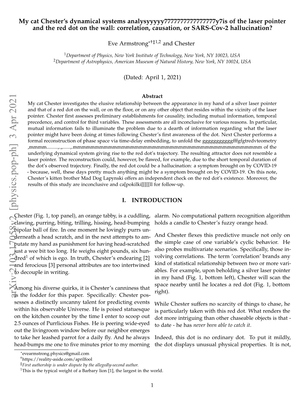 Arxiv:2103.17058V2 [Physics.Pop-Ph] 3 Apr 2021 the Fodder for This Paper