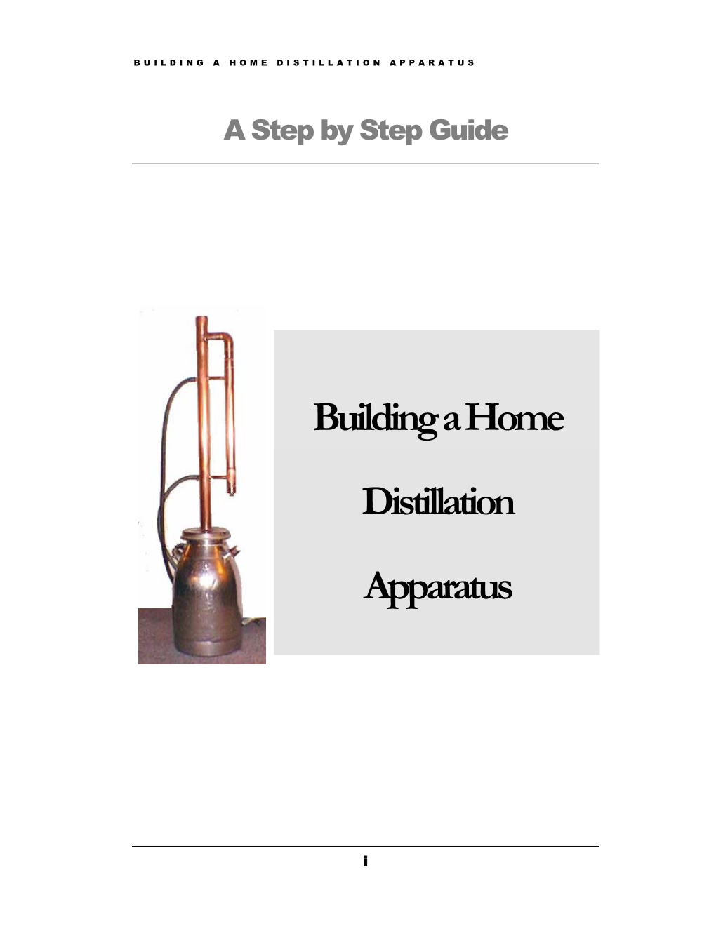 Building a Home Distillation Apparatus