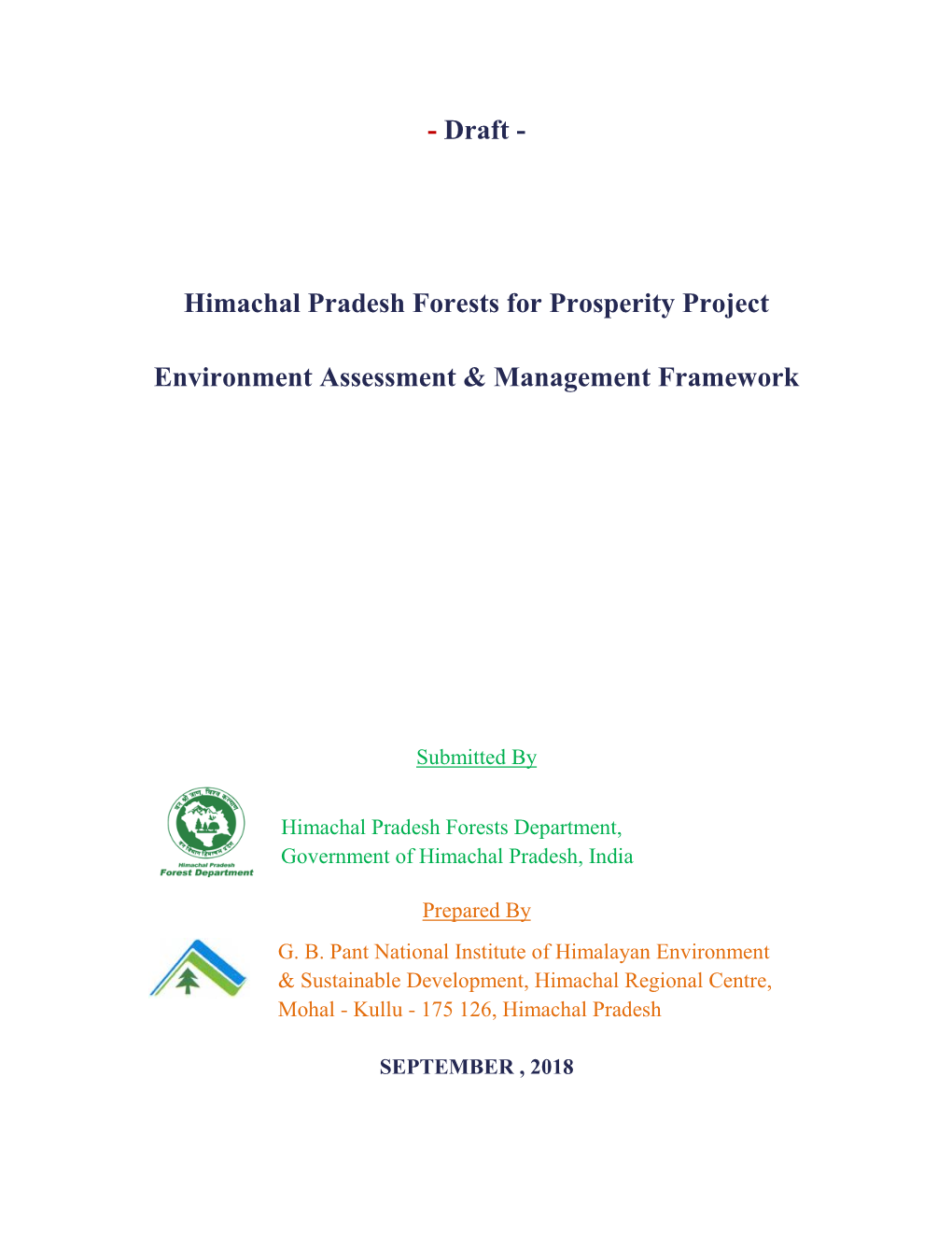 Environment Assessment and Management Framework