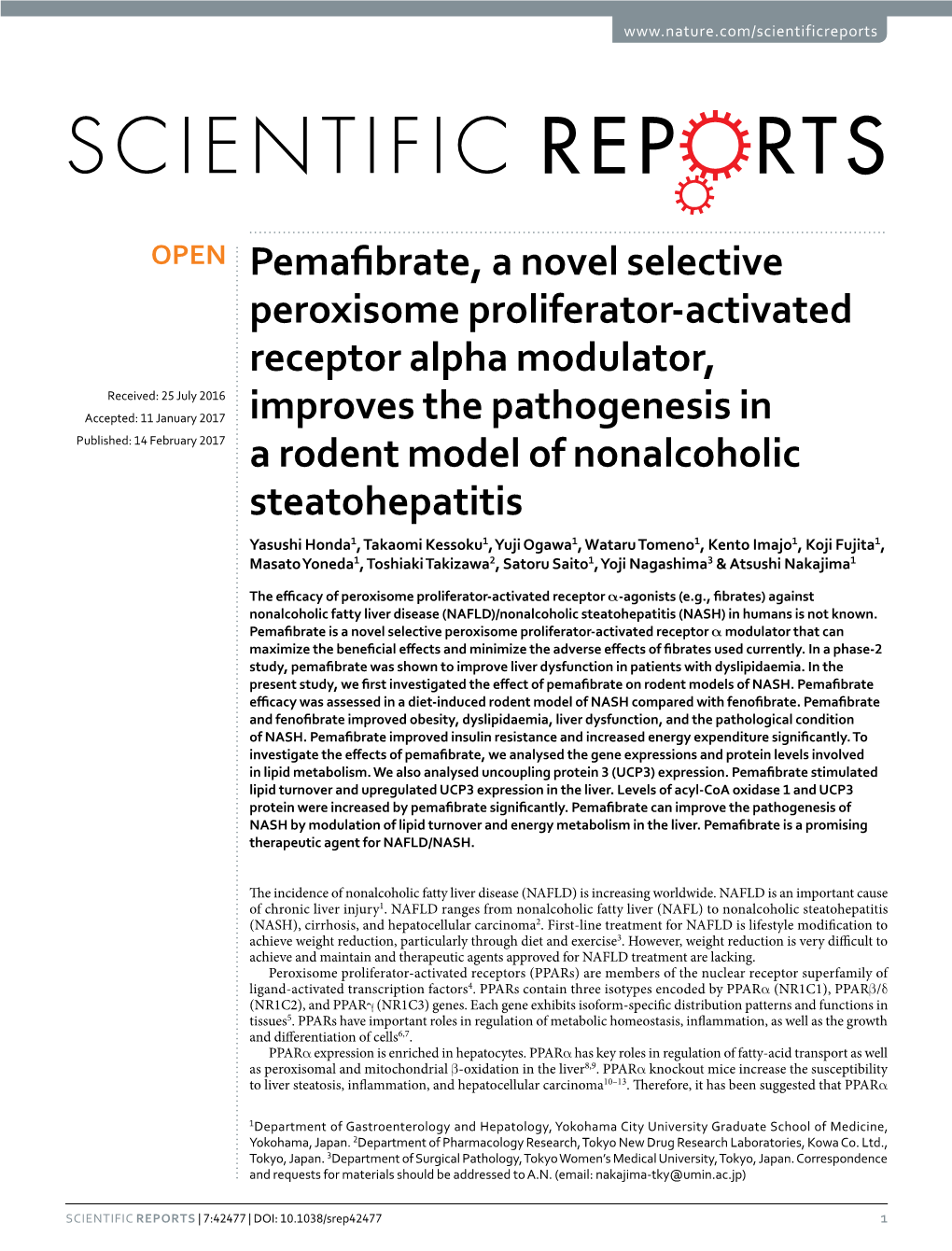 Pemafibrate, a Novel Selective Peroxisome Proliferator-Activated