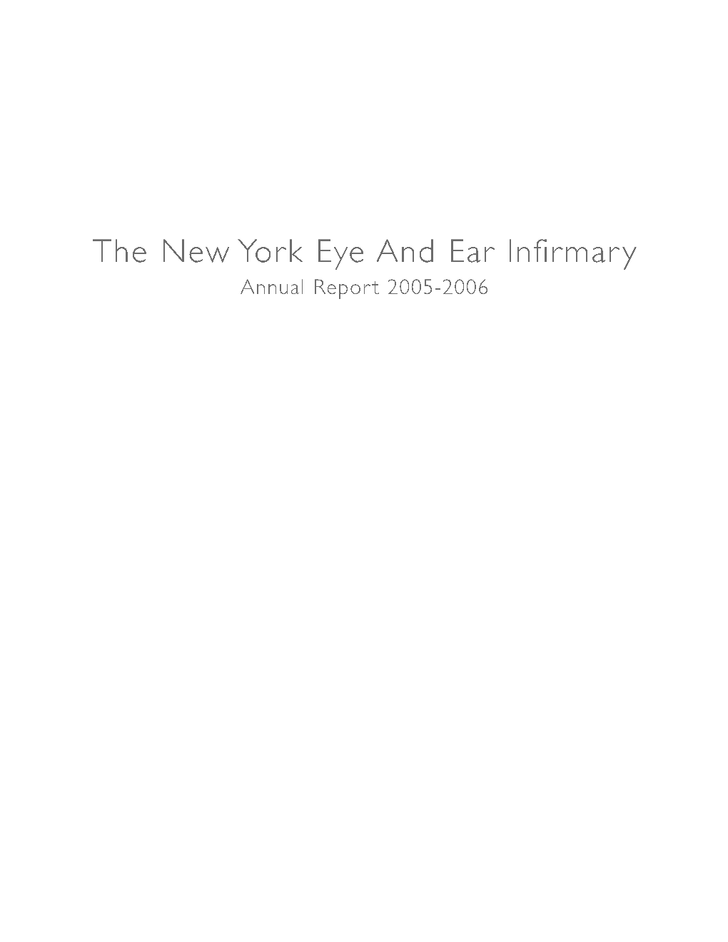 NYEEI Department of Ophthalmology Annual Report 2005-2006-A.Pdf