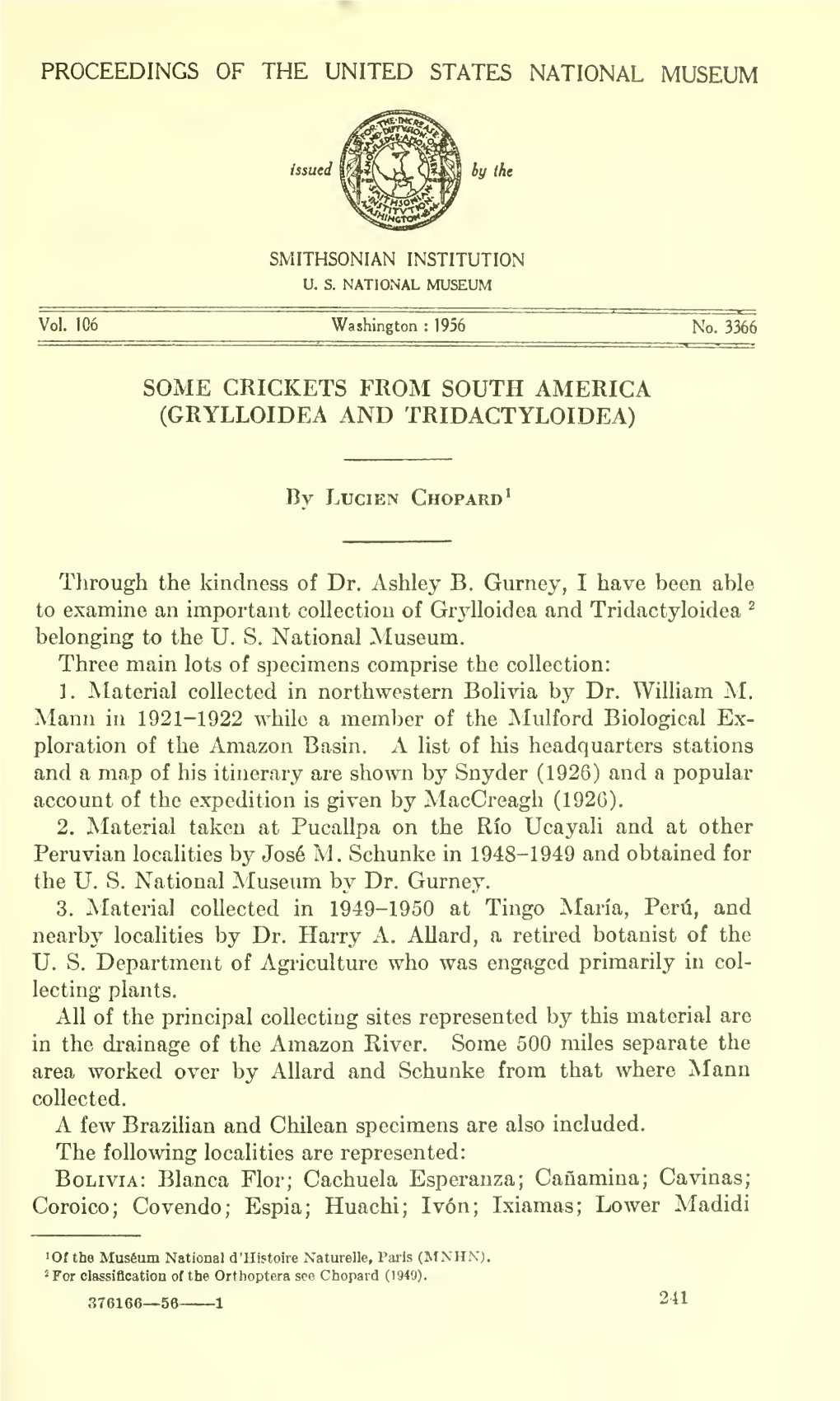 Proceedings of the United States National Museum