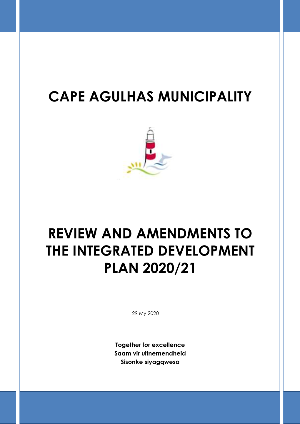 Cape-Agulhas-WC033 2020 IDP Amendment