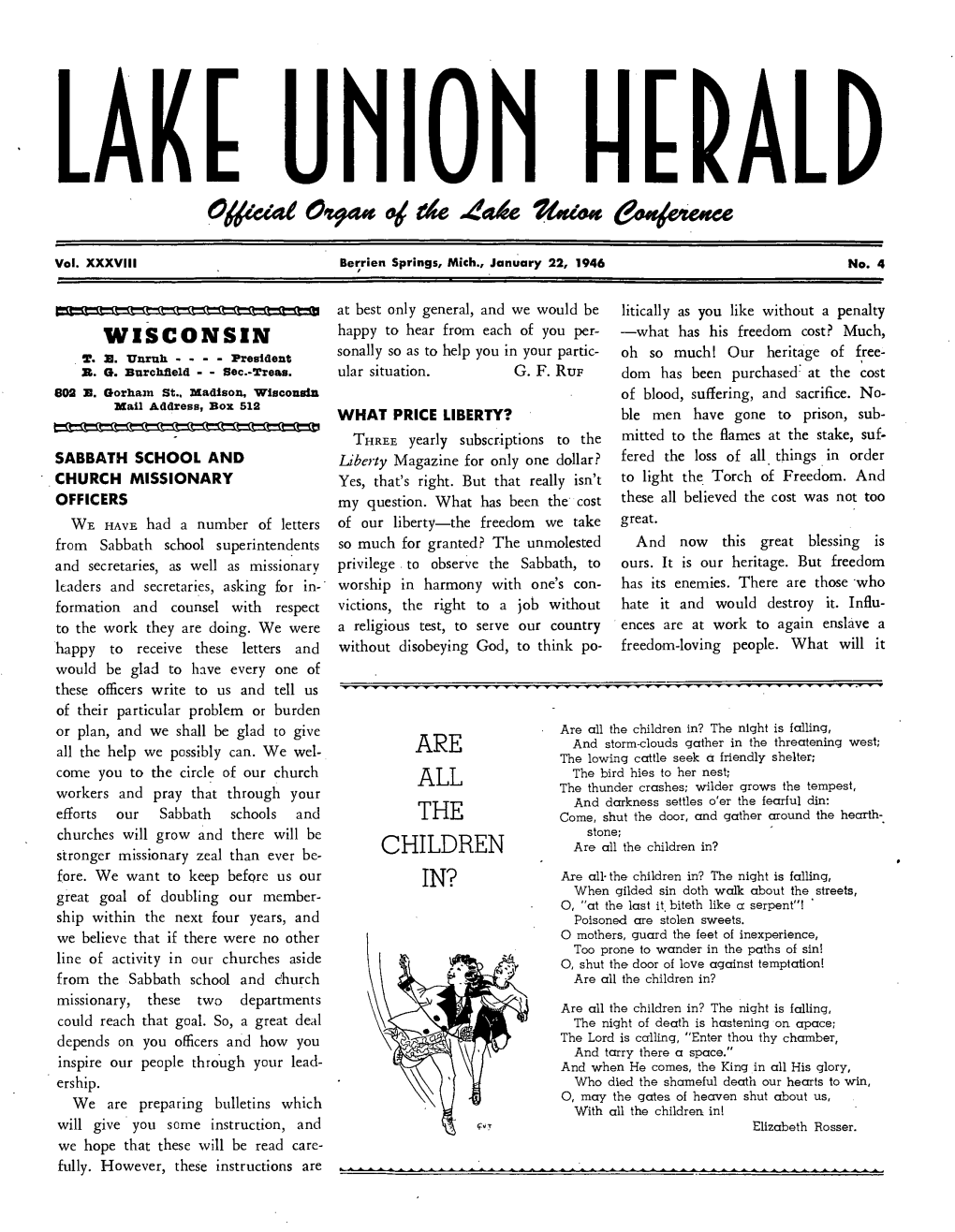 Lake Union Herald for 1946