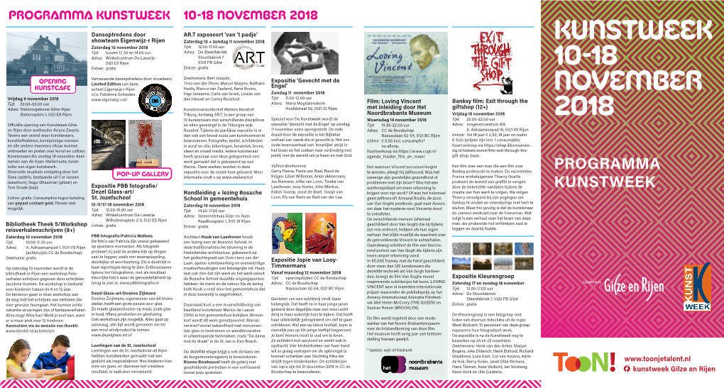Kunstweek 10-18 November 2018