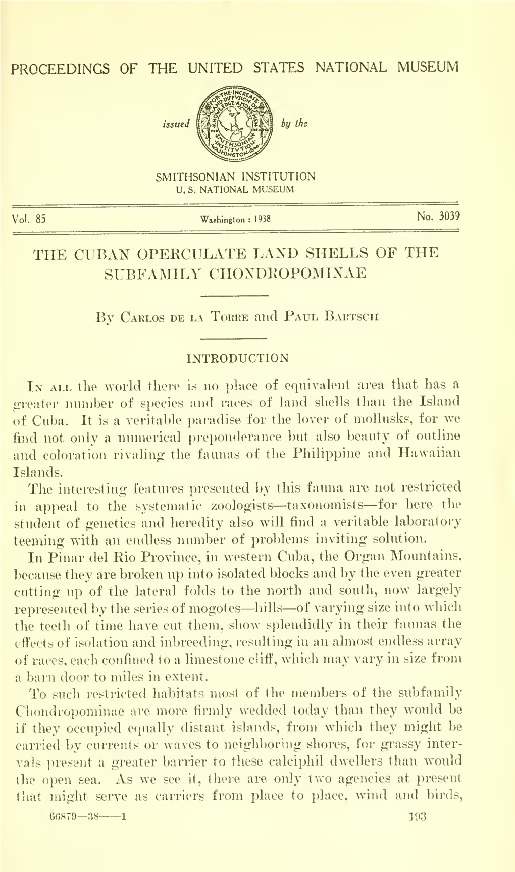 Proceedings of the United States National Museum