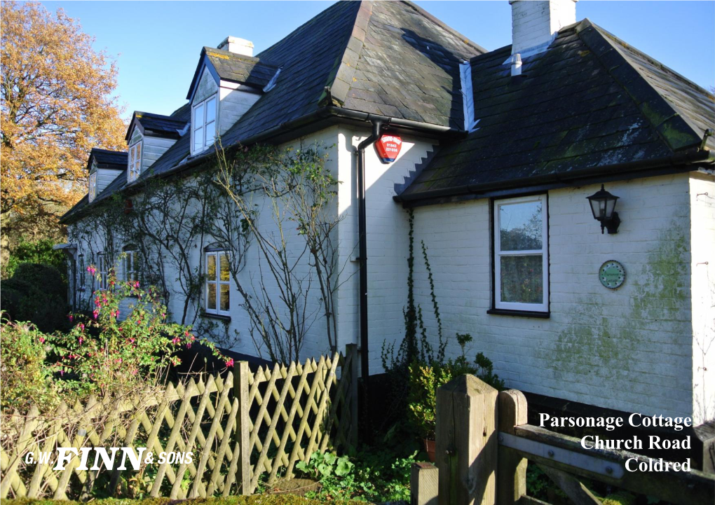 Parsonage Cottage Church Road Coldred Parsonage Cottage, Church Road, Coldred, Dover, Kent, CT15 5AQ