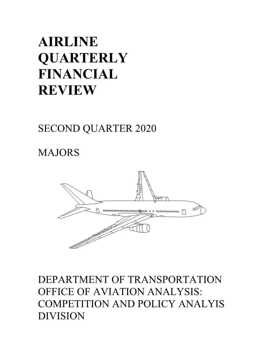 Airline Quarterly Financial Review