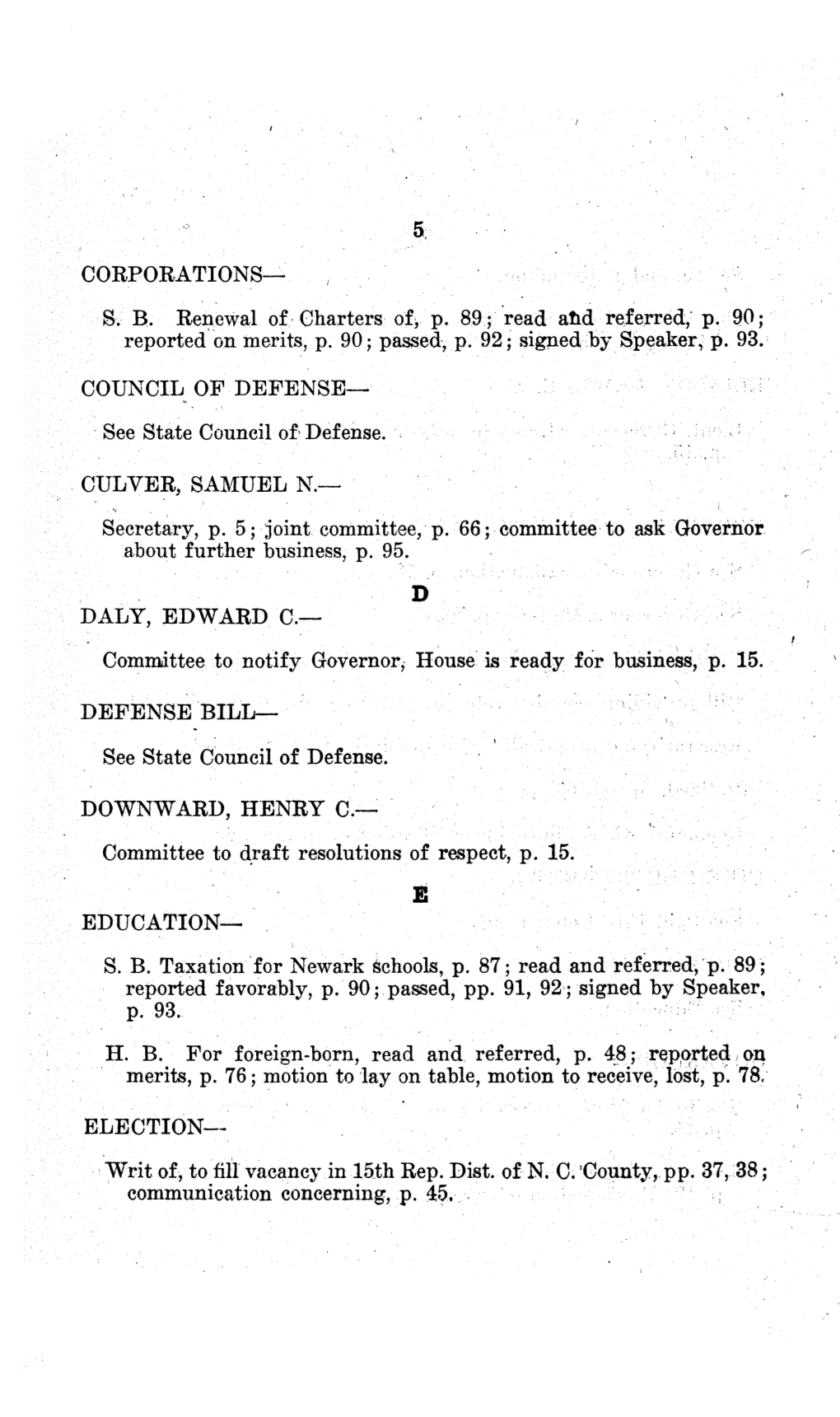 5; CORPORATIONS- SB Renewal of Charters Of