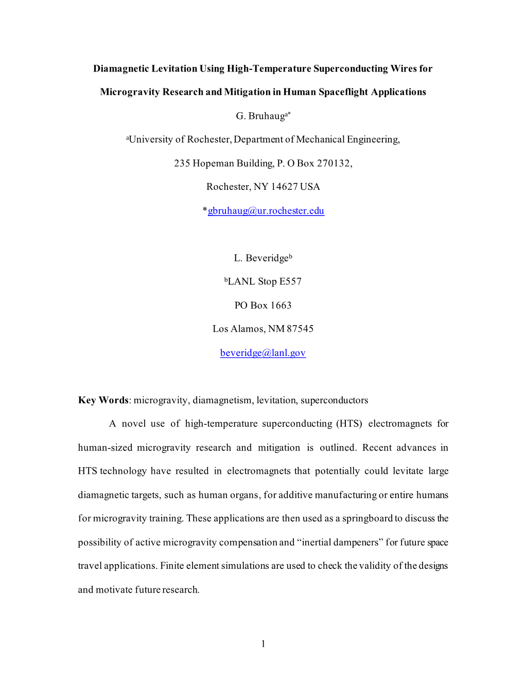 1 Diamagnetic Levitation Using High-Temperature