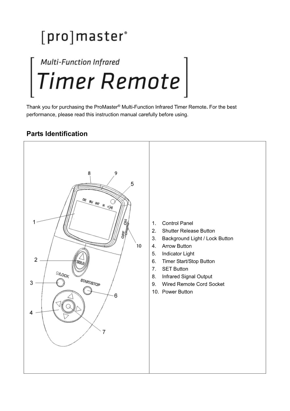 JJC RM-E6L Remote Control