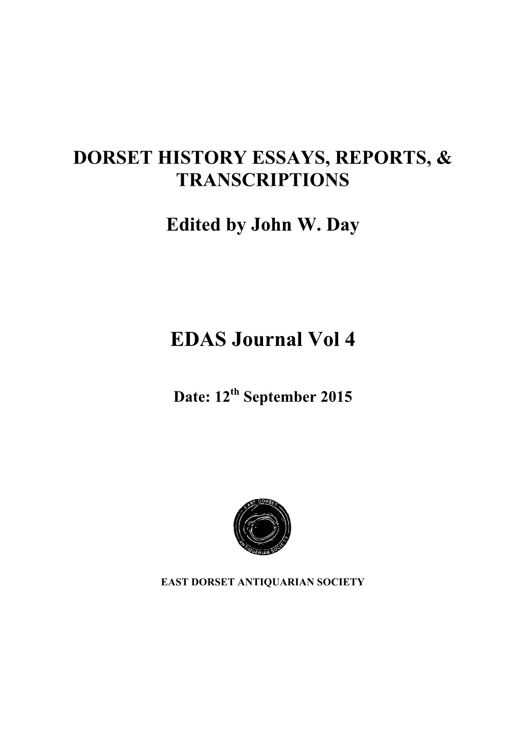 EDAS Journal Vol 4