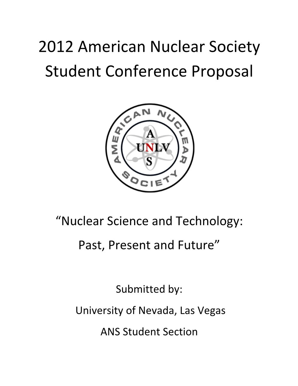 University of Nevada, Las Vegas ANS Student Section Table of Contents