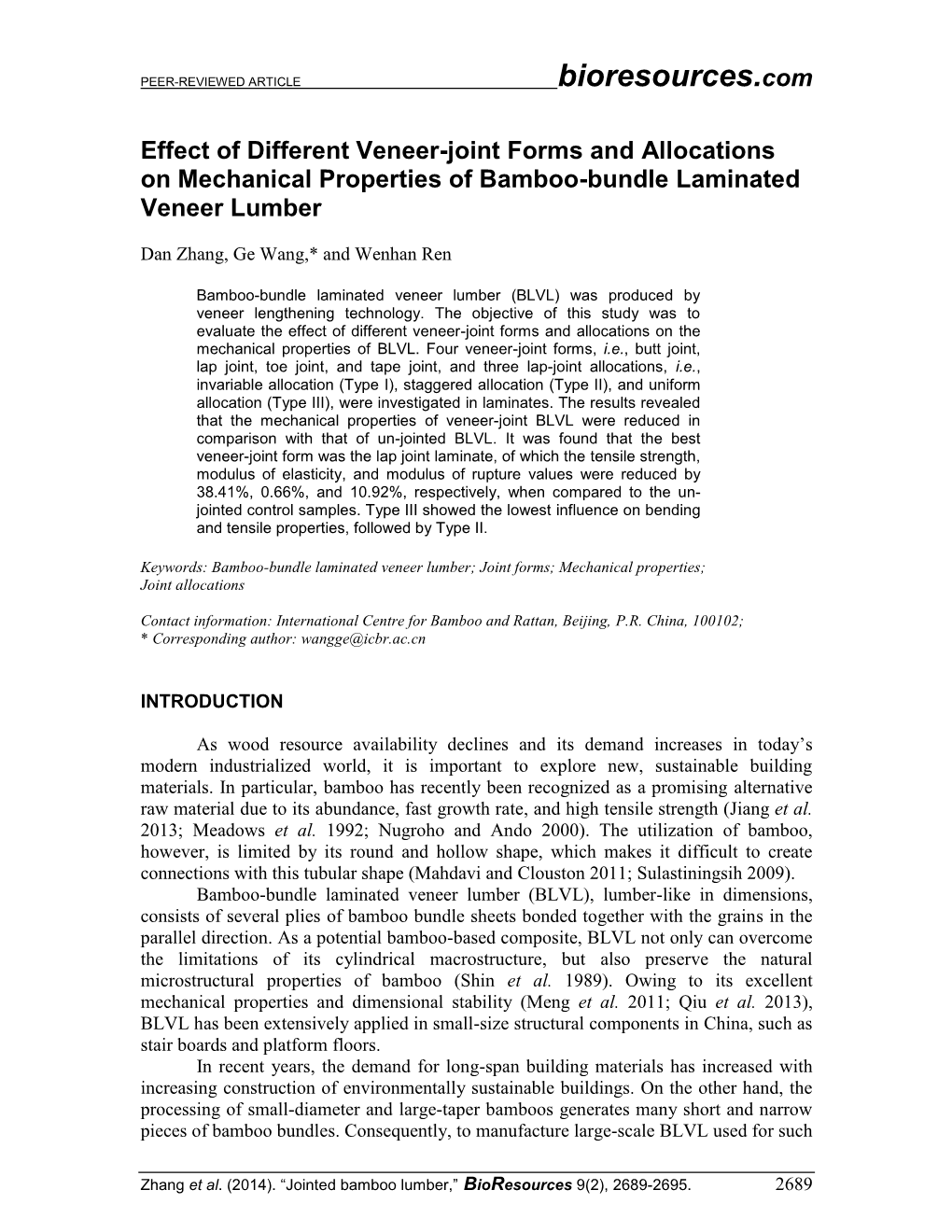 Effect of Different Veneer-Joint Forms and Allocations on Mechanical Properties of Bamboo-Bundle Laminated Veneer Lumber