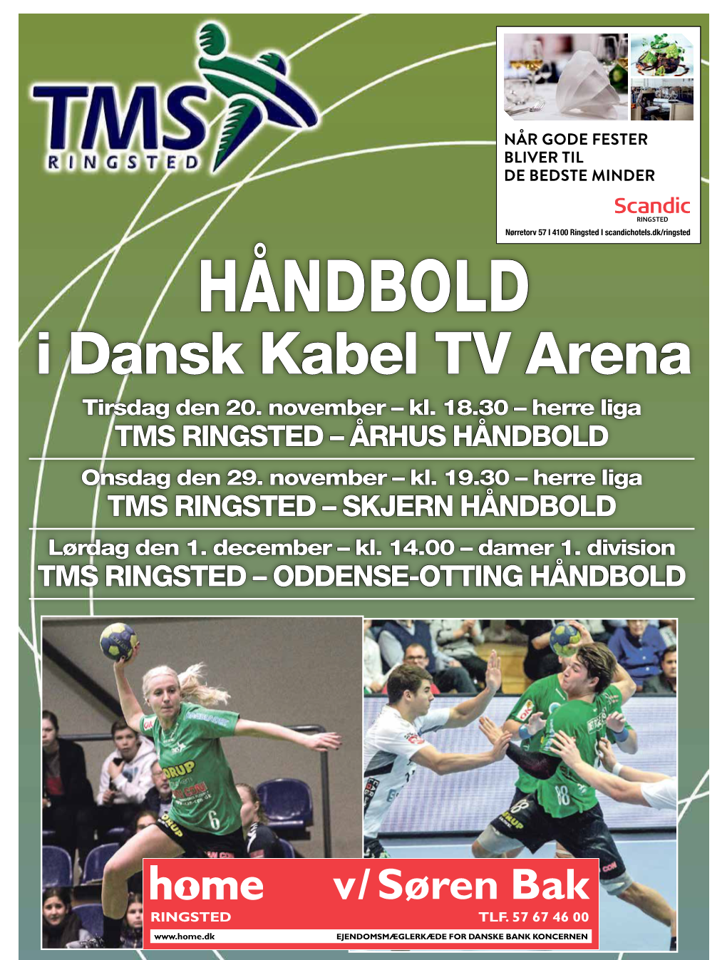 TMS RINGSTED – ÅRHUS HÅNDBOLD Onsdag Den 29