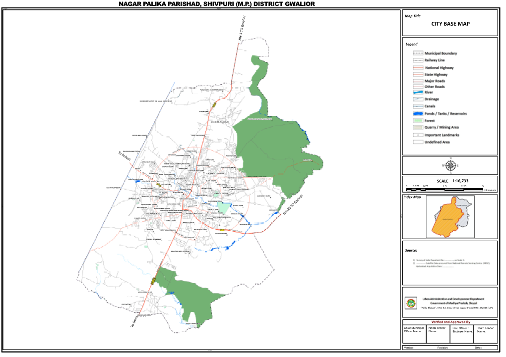 Nagar Palika Parishad, Shivpuri (M.P.) District Gwalior City Base