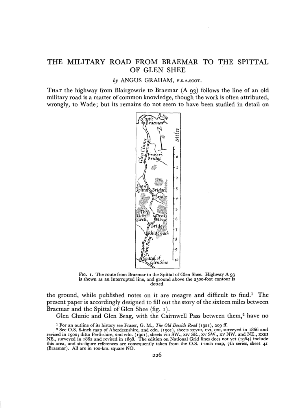 The Military Road from Braemar to the Spittal Of