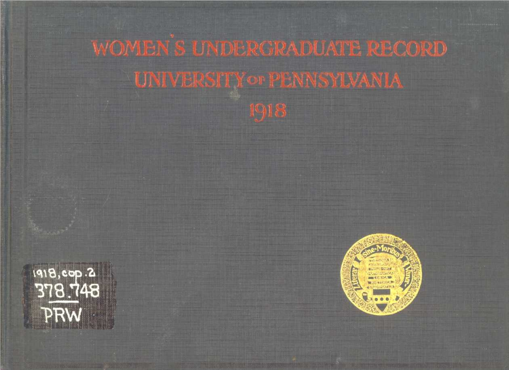 University of Pennsylvania Women's Yearbook, 1918