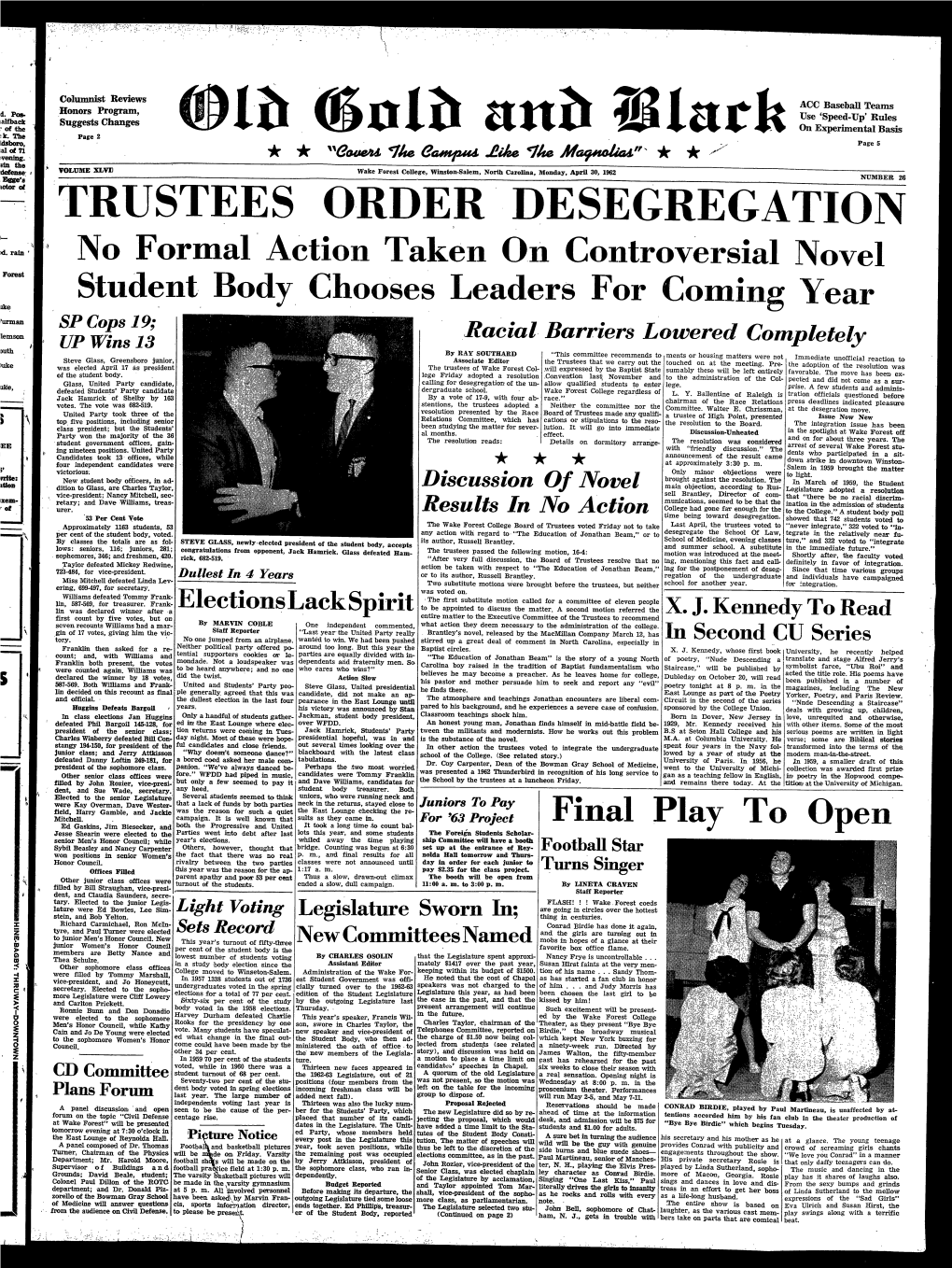 Trustees Order·. Desegregation