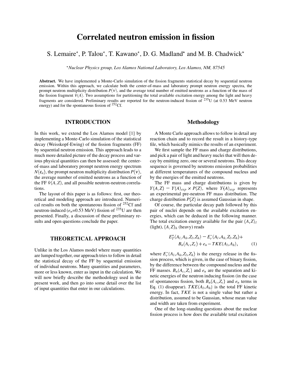 Correlated Neutron Emission in Fission