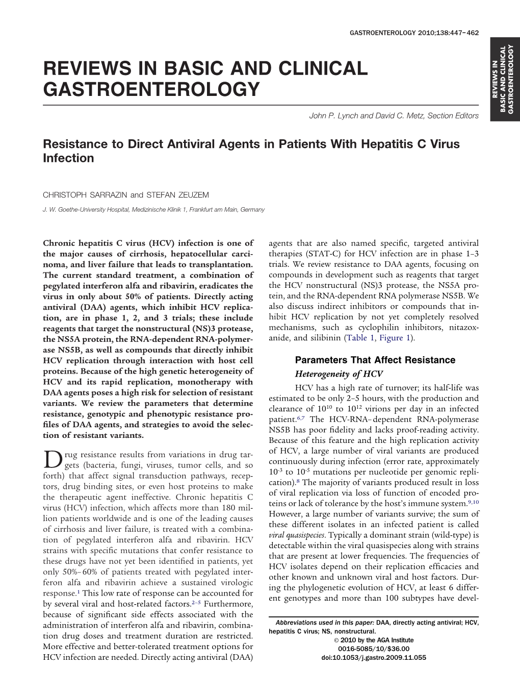 Reviews in Basic and Clinical Gastroenterology