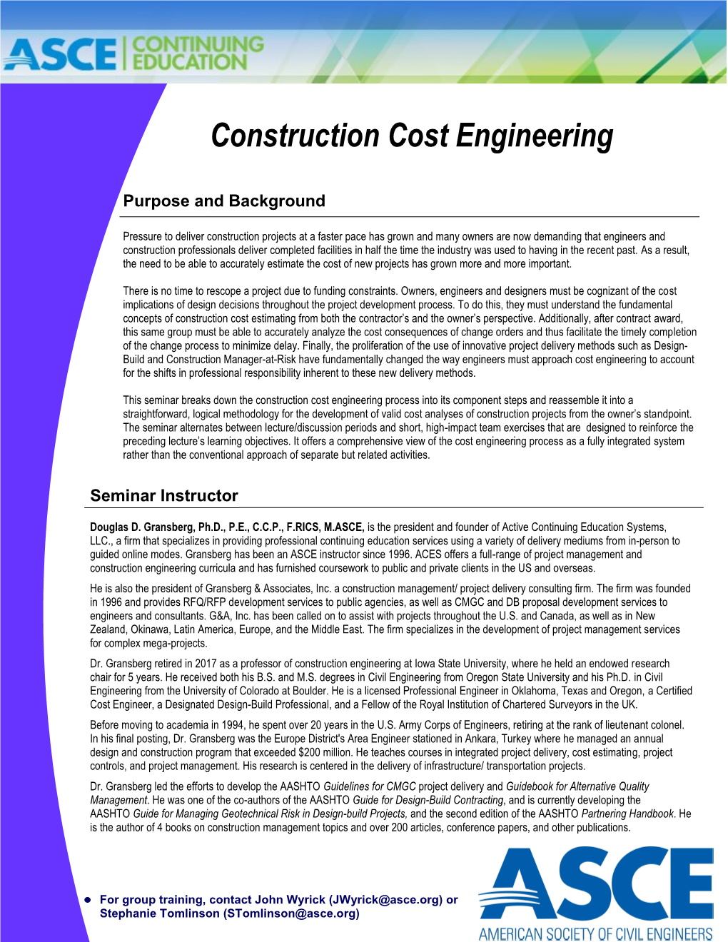 Construction Cost Engineering