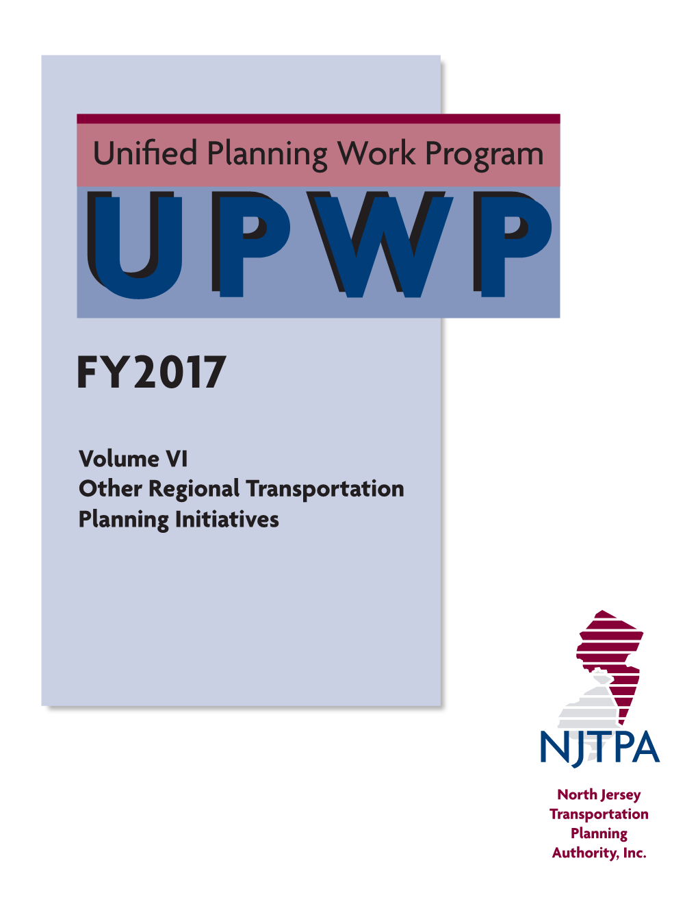 Unified Planning Work Program UPWPUPWP FY2017