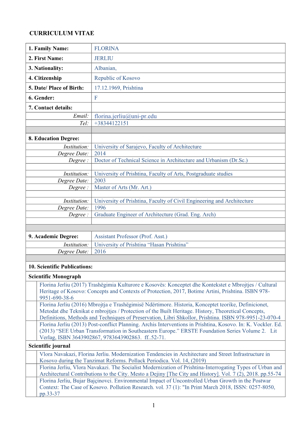 Phare Cv Format