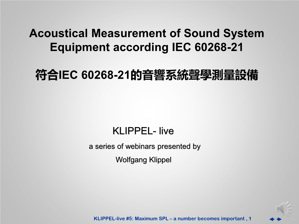 Sound Quality of Audio Systems