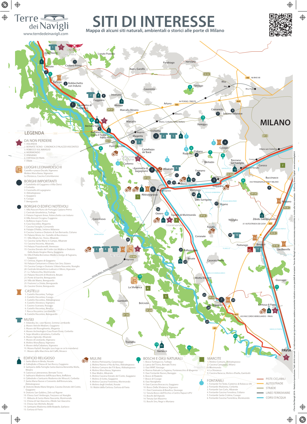 SITI DI INTERESSE Mappa Di Alcuni Siti Naturali, Ambientali O Storici Alle Porte Di Milano