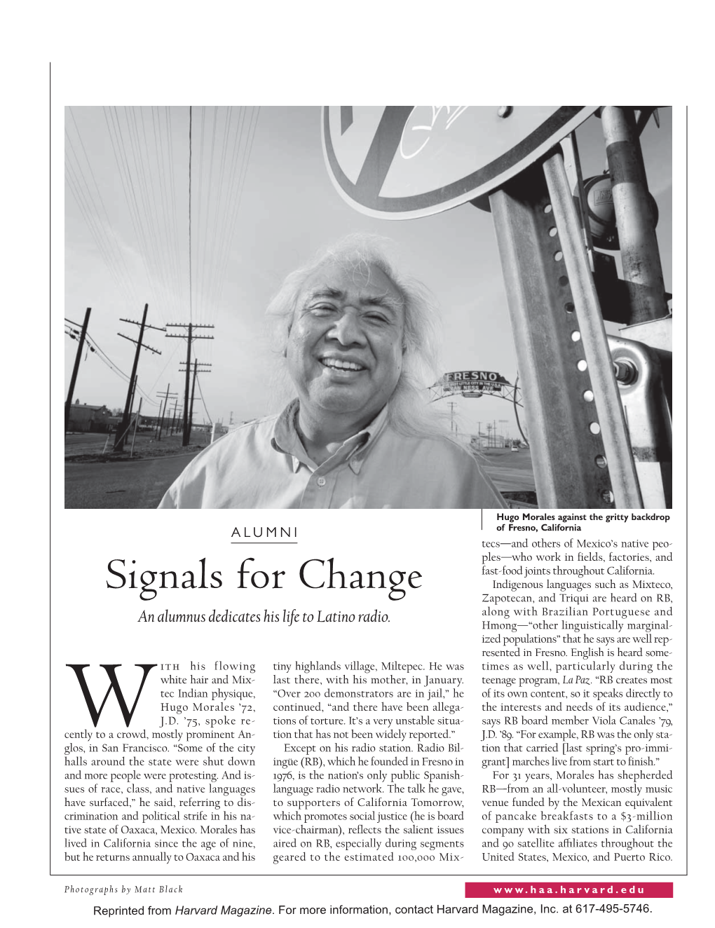 Signals for Change