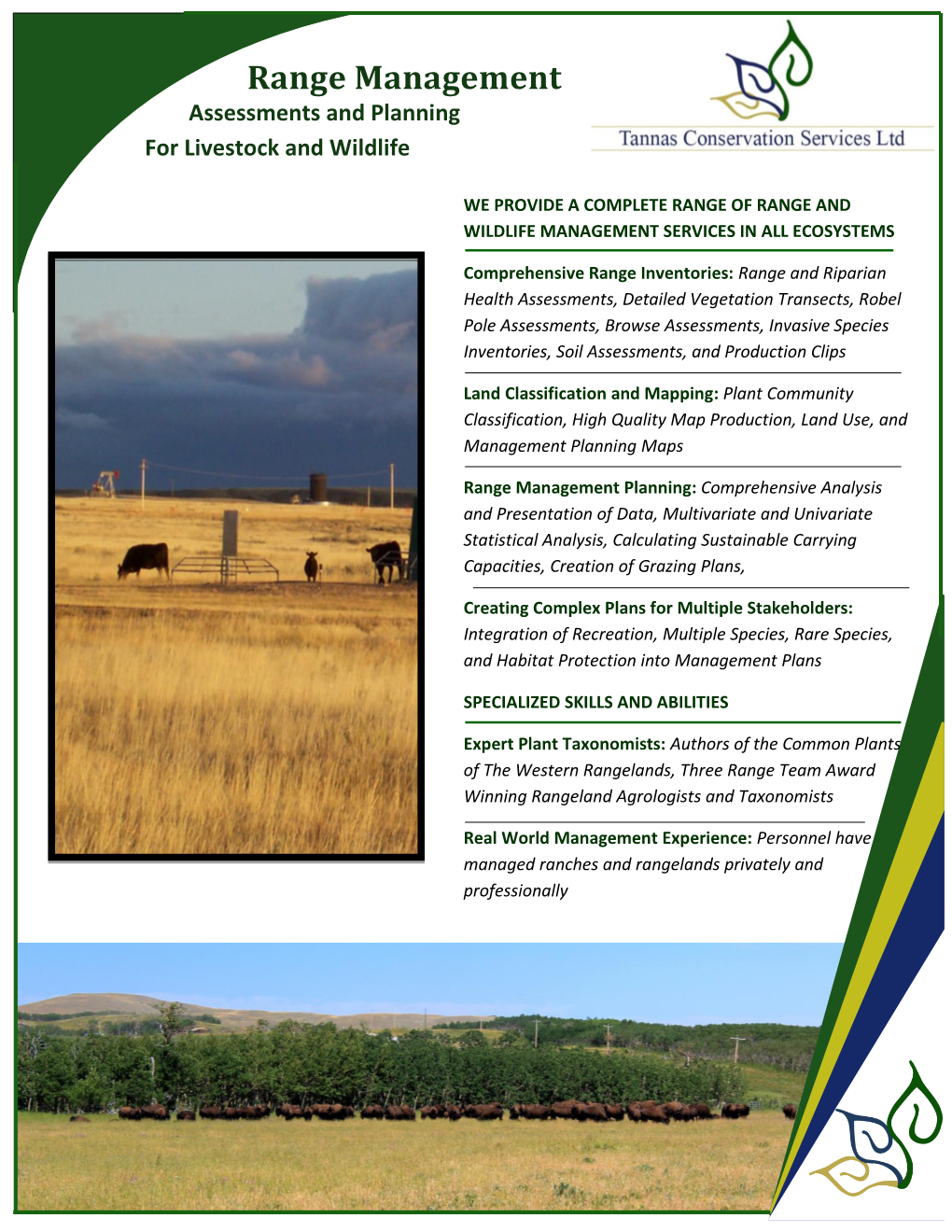 Range Management Assessments and Planning for Livestock and Wildlife