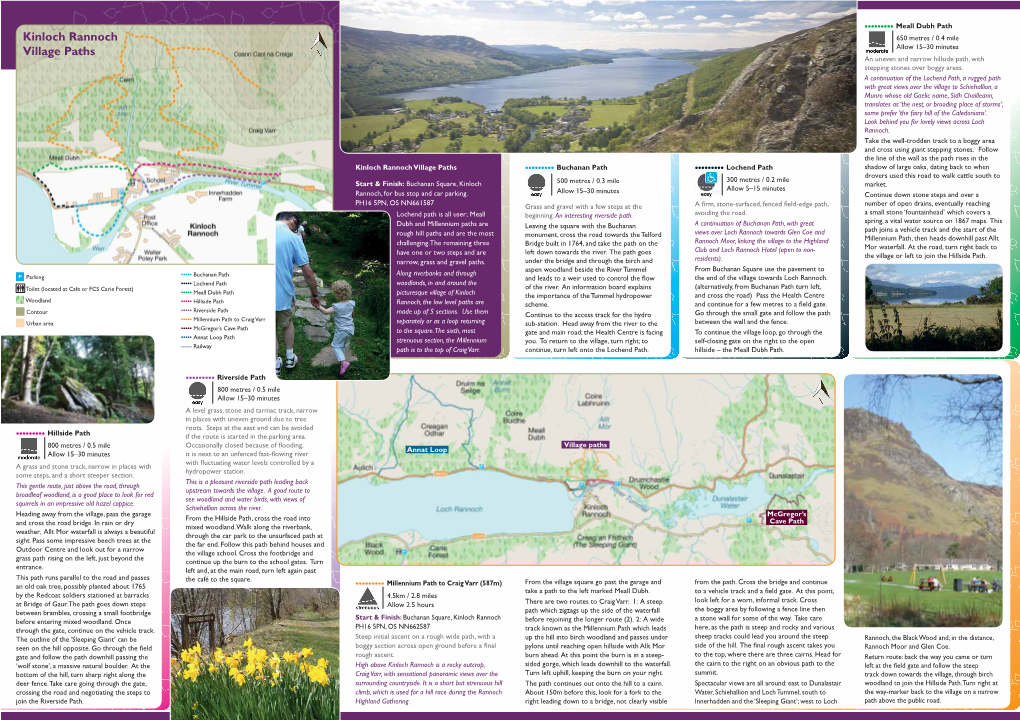 Kinloch Rannoch Village Paths