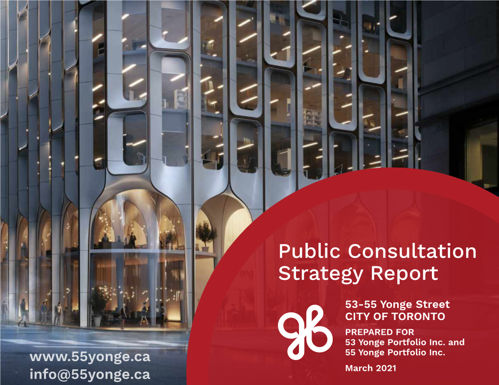 Public Consultation Strategy Report